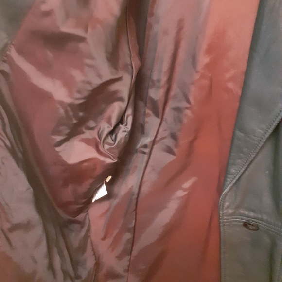Vintage leather Coat - Picture 3 of 8